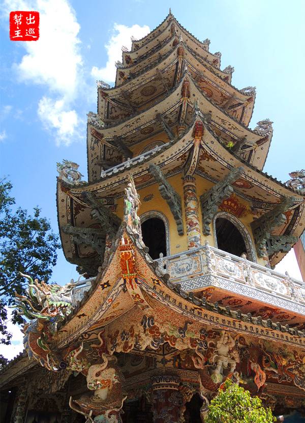 越南大叻最浮誇之在地特色『靈福寺』